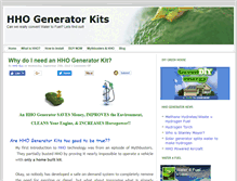 Tablet Screenshot of hho-generator-kits.com